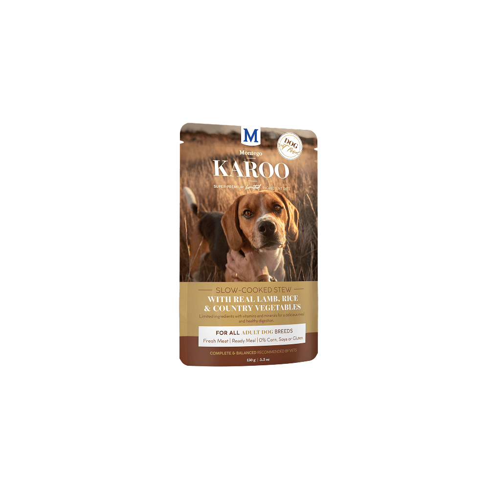 Montego Karoo Adult Lamb & Veg Wet Dog Food 150g Single Pouch
