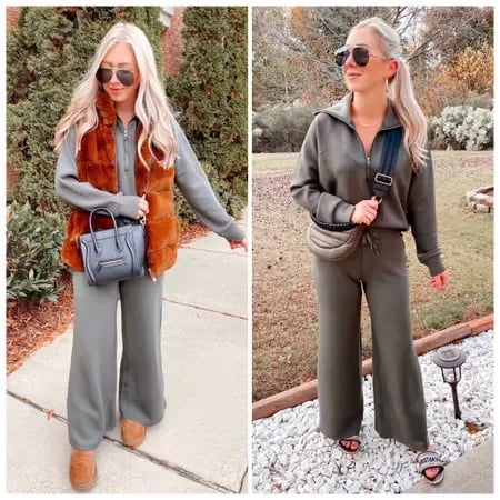 💝Black Friday Sale 50% OFF!!⚡🎀Women's 2 Piece Casual Outfits Sweatsuit Set
