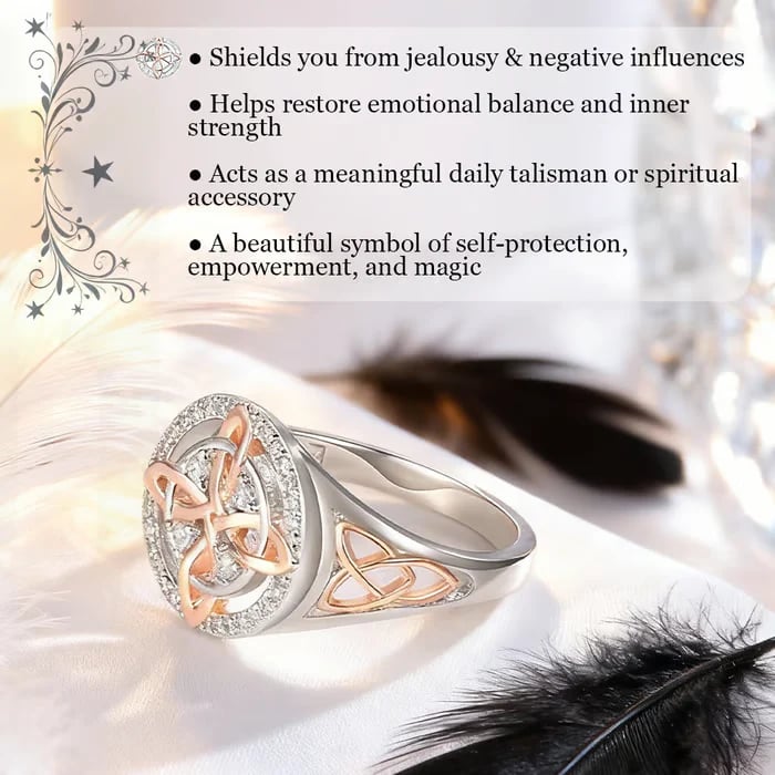 🔥Last Day 60% OFF - 🔮Handmade Witch’s Return-Knot Protection Ring✨