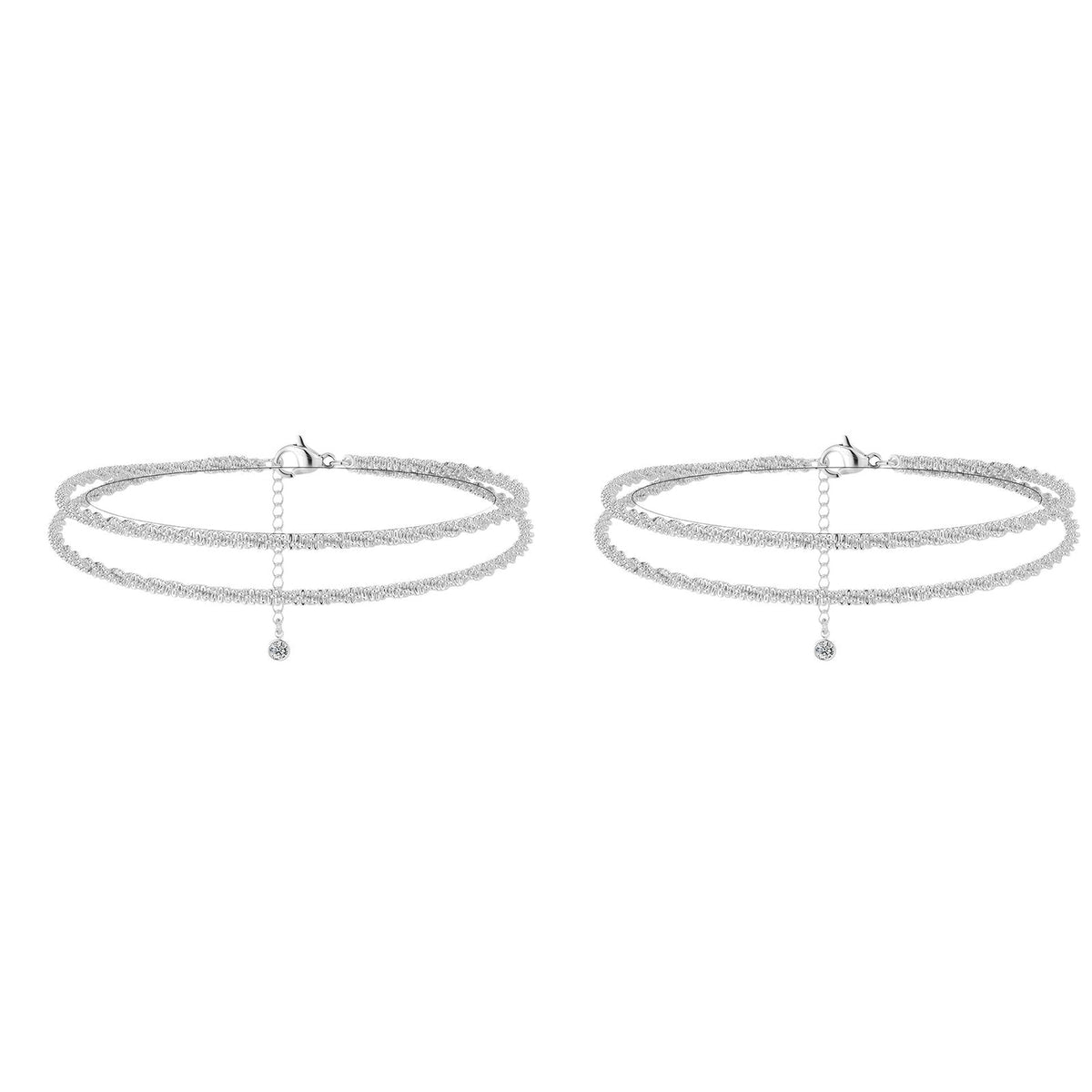 🌸Mother's Day Promotion🥰Dainty Layered Waterproof Anklet For