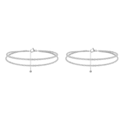 🌸Mother's Day Promotion🥰Dainty Layered Waterproof Anklet For
