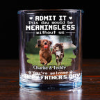 Thanks For Having Me Photo - Personalized Whiskey Glass