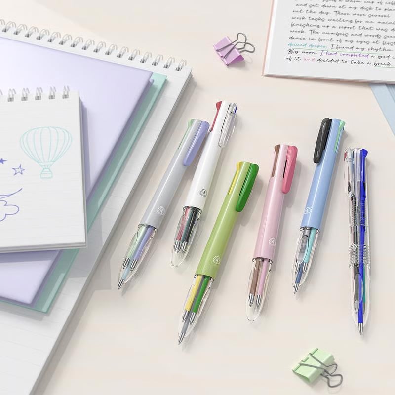 🔥Best Gift idea 50%OFF🎁-🌈4 In 1 Gel Ink Pens