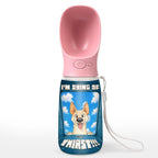 I Am Dying Of Thirst - Personalized Pet Water Bottle With Drinking Feeder