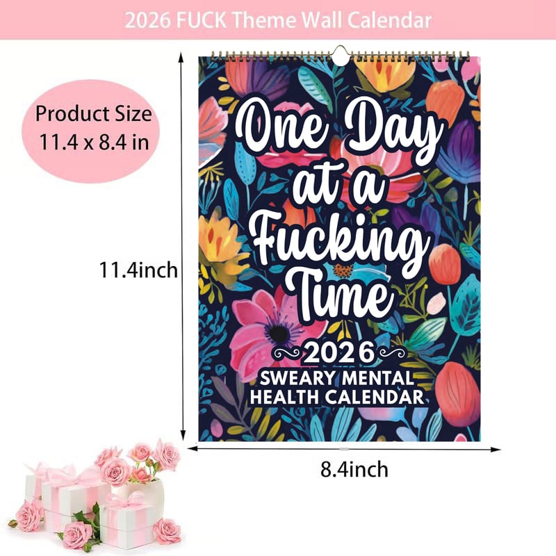 💝New Year Sale 50% Off✨2026 Sweary Mental Health Calendar