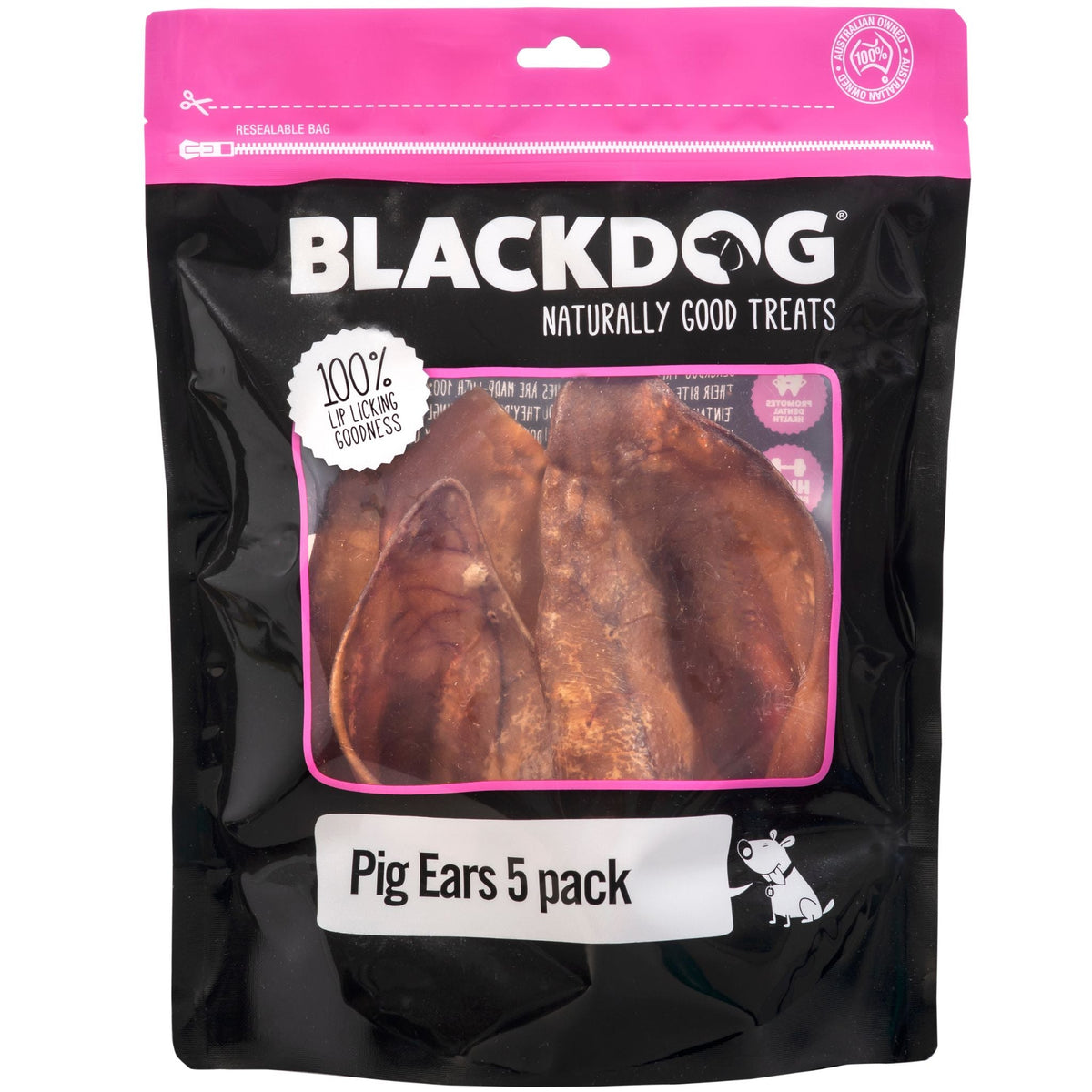 BlackDog Pig Ears Dog Treats