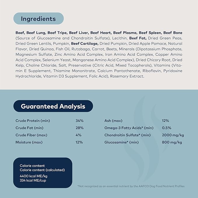 ZiwiPeak Steam & Dried Dog Food - Grass-fed Beef with Pumpkin Recipe