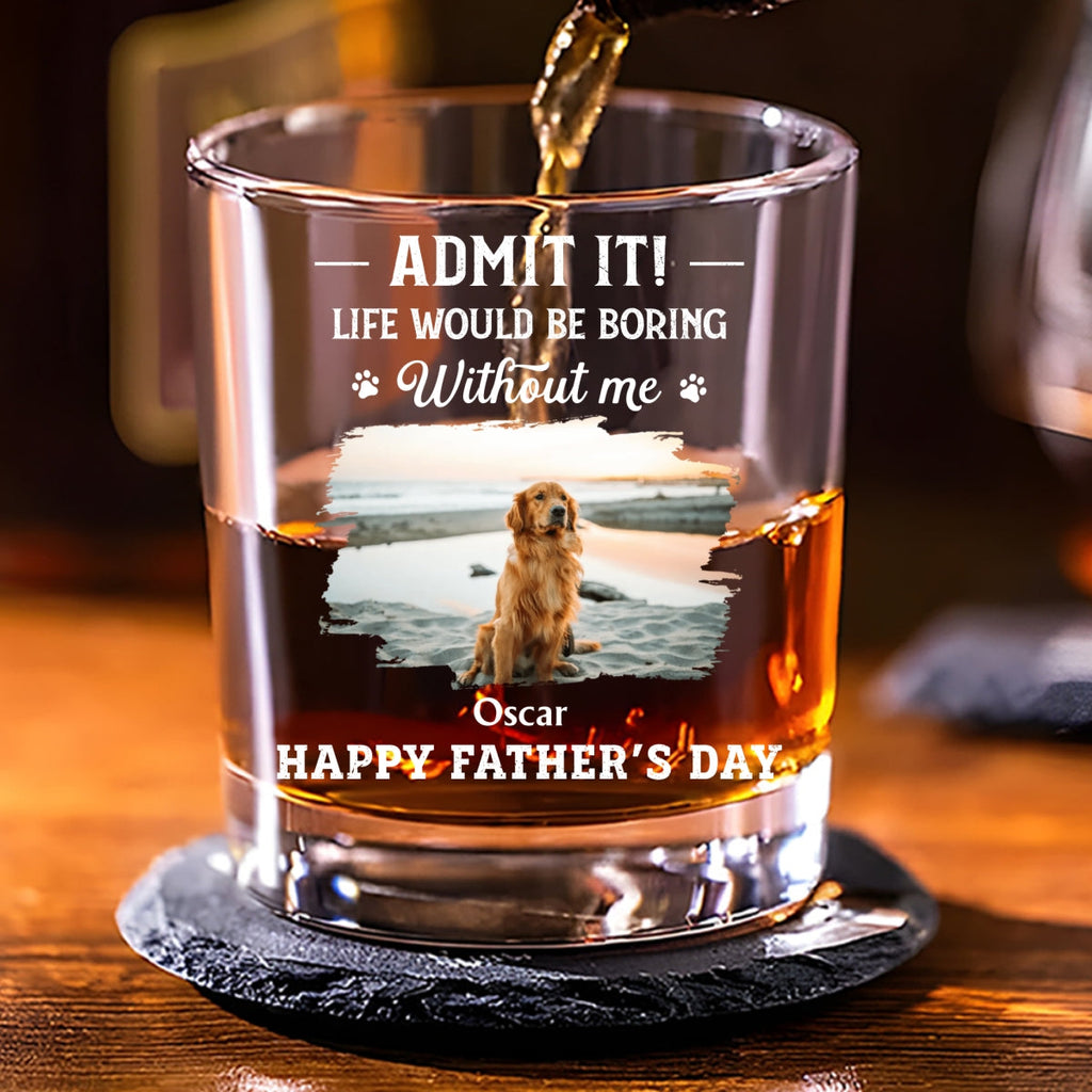 You Deserve All The Tail Wags Photo - Personalized Whiskey Glass