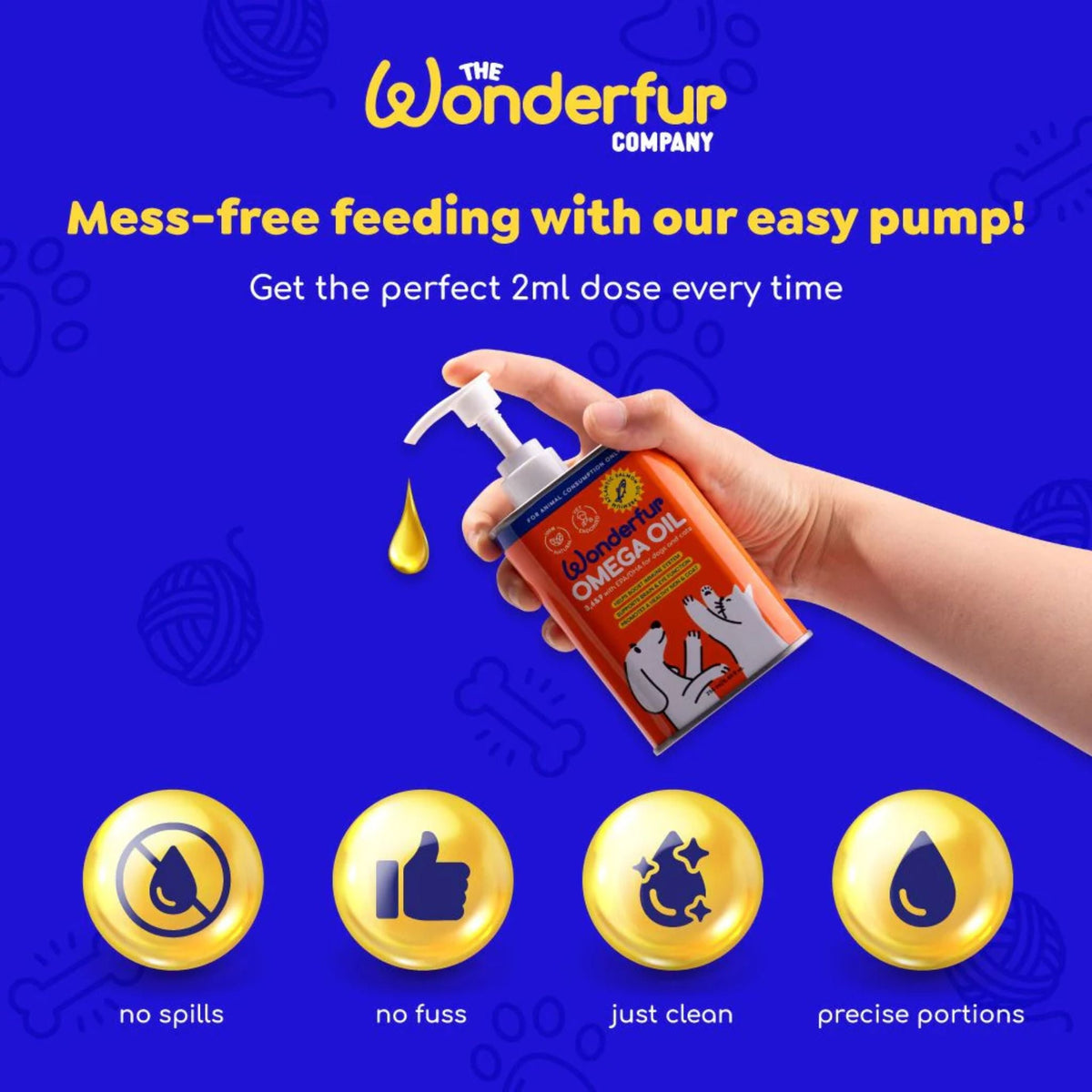 Wonderfur Super Omega Oil for Dogs & Cats