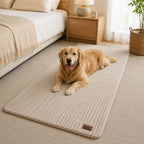 Furry Striped Sofa Protection Non-Slip Plush Recliner Couch Cover Sectional Couch Cover - Solid