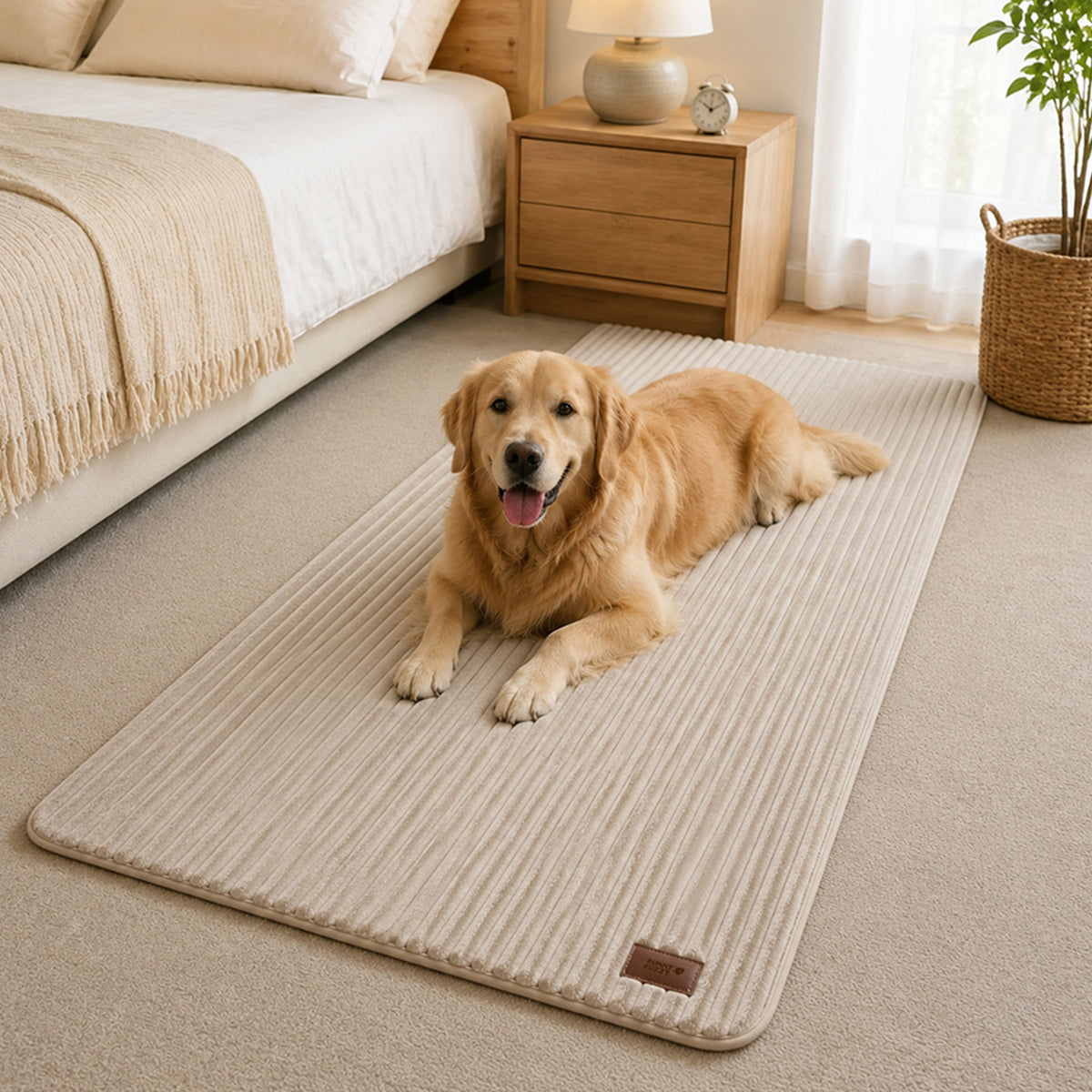 Furry Striped Sofa Protection Non-Slip Plush Recliner Couch Cover Sectional Couch Cover - Solid