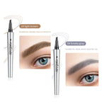 🔥 Waterproof Microblading Eyebrow Pen 4 Fork Tip Tattoo Pencil