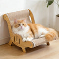 Cat Scratcher Bed Lounge Chair 2 in 1 Cardboard Kittens Scratching Pad