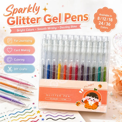 🔥LAST DAY-70% OFF!!✨50K+ SOLD!🌈Glitter Gel Pen Set