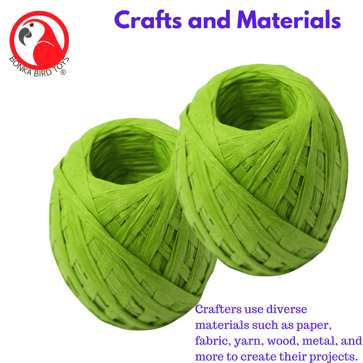 Pack 2 Specialty Raffia Ribbon Gift Packing (200ft)