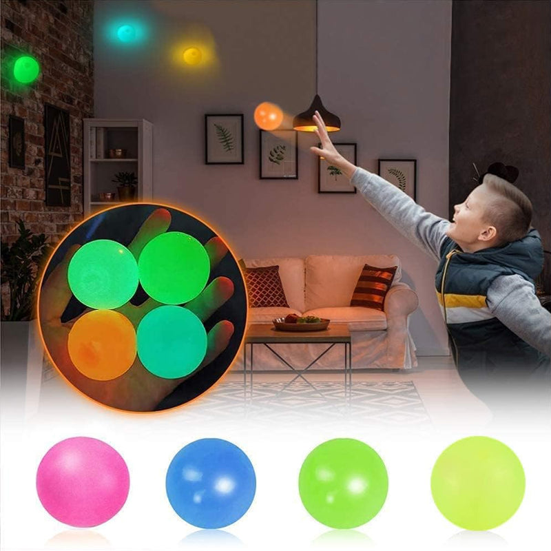 🌈LAST DAY BIG SALE 49% OFF - Glow in The Dark Sticky Balls