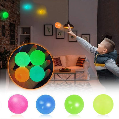🌈LAST DAY BIG SALE 49% OFF - Glow in The Dark Sticky Balls