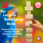 1179 Long Big Bites Natural Wood Tower