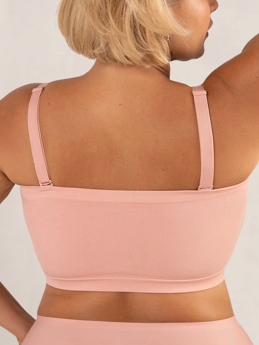 ⛱️Last Day Special Price ￡10.99!!🤩🔥Convertible Strapless Bandeau Bra with Wireless Comfort, Anti-Slip Grip & Removable Straps