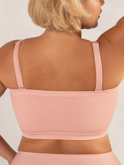 ⛱️Last Day Special Price ￡10.99!!🤩🔥Convertible Strapless Bandeau Bra with Wireless Comfort, Anti-Slip Grip & Removable Straps