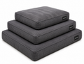 Petworld Luxury Corduroy Square Dog Bed With Removable Cover