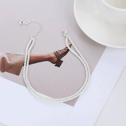 🌸Mother's Day Promotion🥰Dainty Layered Waterproof Anklet For