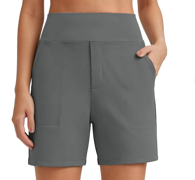 ⏳HOT SALE 70% OFF🔥 Women's High-Waist Bermuda Shorts with Pockets 🎯 | Running Yoga Casual Activewear 😎 | Buy 2 FREE Shipping – UK Stock! 🇬🇧