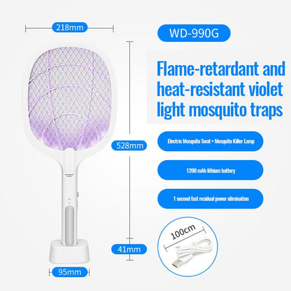 🔥HOT SALE🔥USB Rechargeable Electric Fly Swatter Large Insect Racket