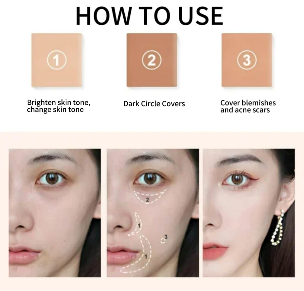 🔥Hot Sale🔥3-In-1 Contouring And Brighten Concealer Palette