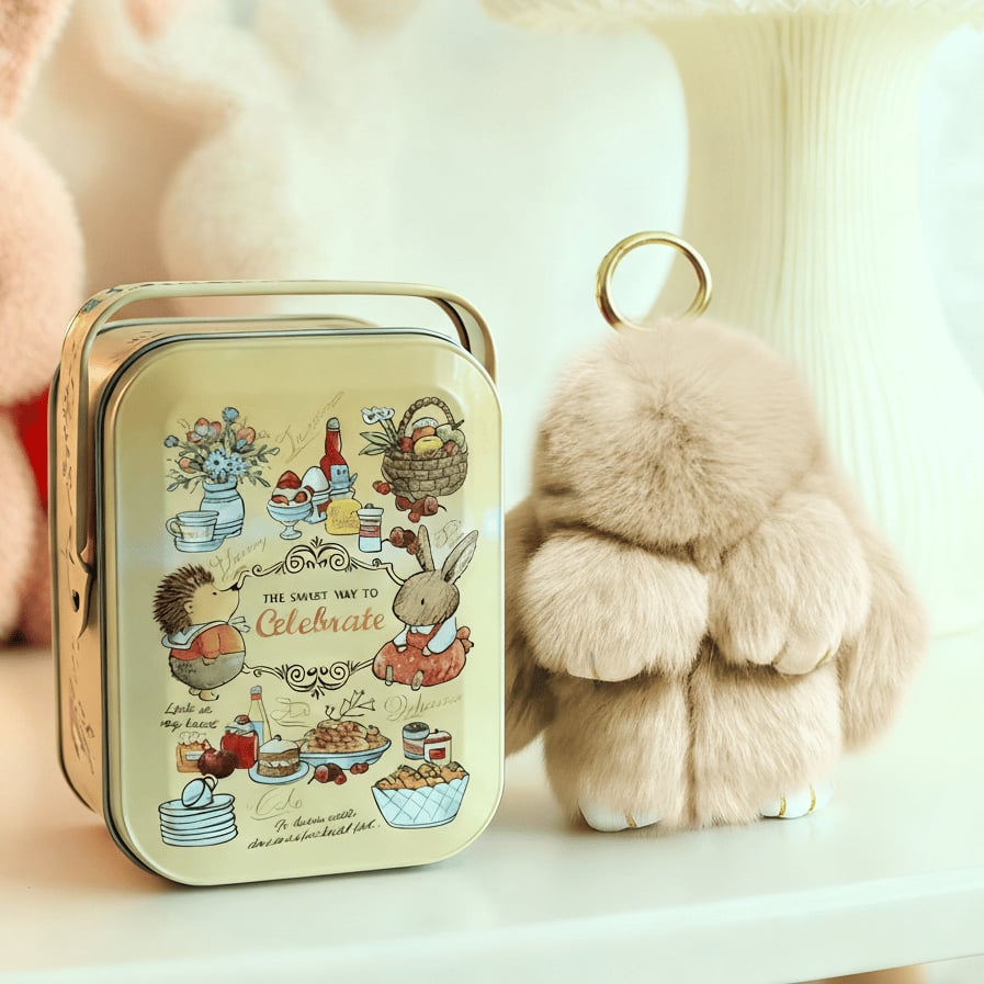 💕Early Bird Special Offer: 60% OFF🐰 Handmade Soft Bunny PomPom Charms