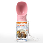 We Do It For You Photo - Personalized Pet Water Bottle With Drinking Feeder