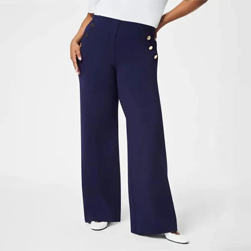 👖LAST DAY - 49% OFF!!✨High-Waist Wide Leg Pants – Figure-Flattering, 3 Adjustable Lengths & Super Stretch 🏃‍♀️
