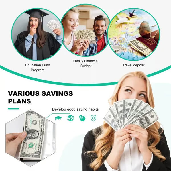 🔥BEST NEW YEAR GIFT £8.99!!🎁100 Envelope Savings Challenge Book💷