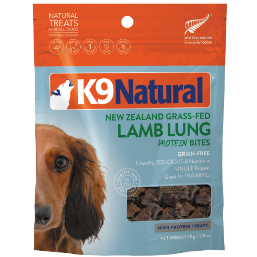 K9 Natural Treats Lamb Lung Protein Bites