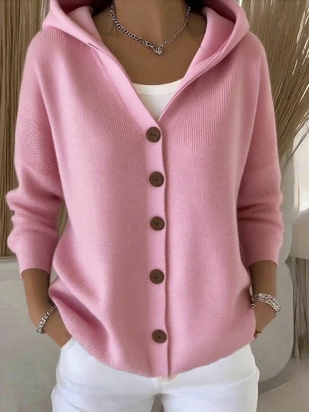 🔥LAST DAY SALE 50% OFF🔥Women Cotton Plain Long Sleeve Comfy Casual Cardigan