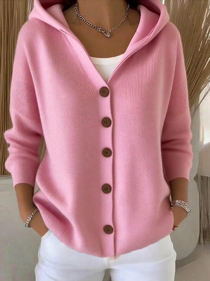 🔥LAST DAY SALE 50% OFF🔥Women Cotton Plain Long Sleeve Comfy Casual Cardigan