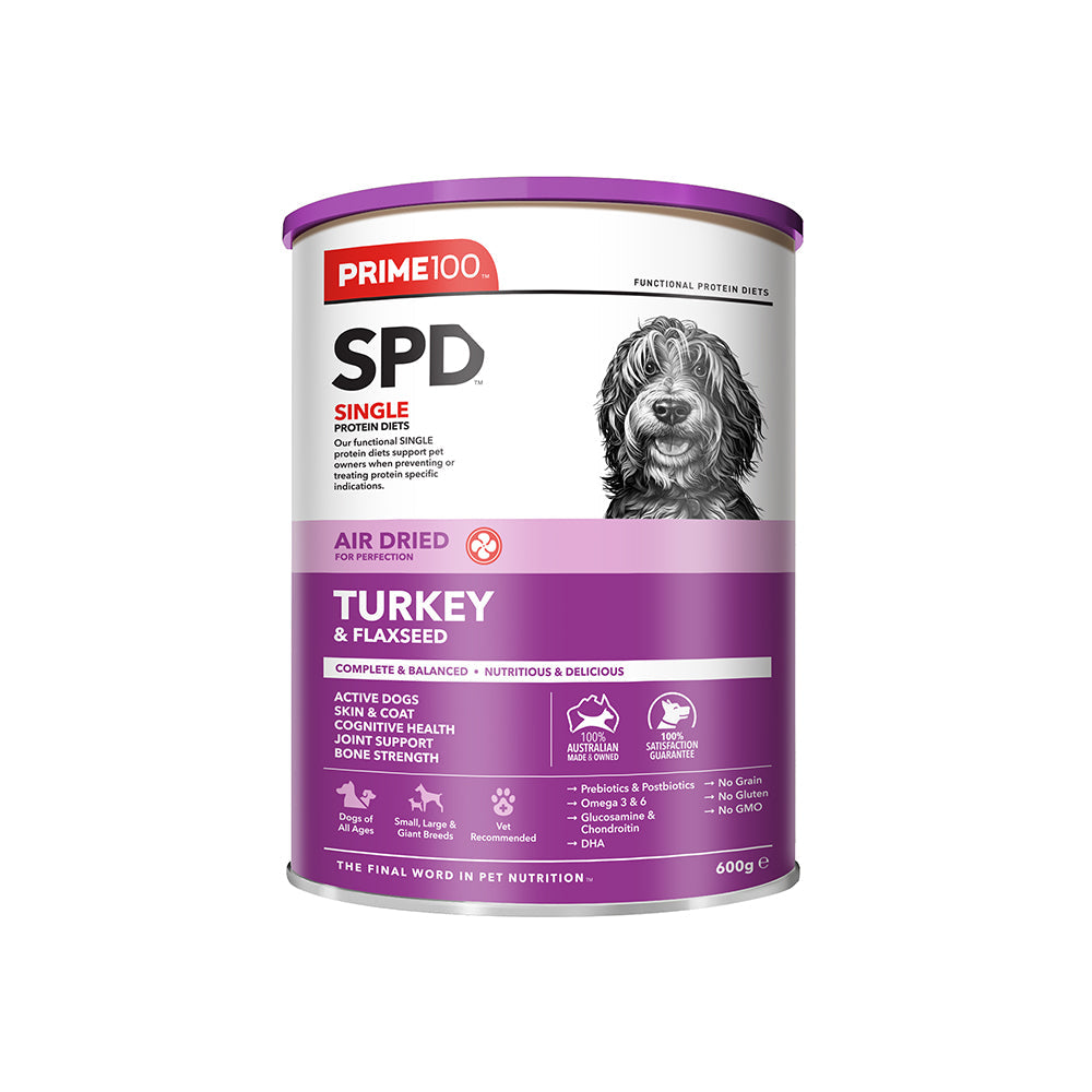 PRIME100 SPD Air Dried Turkey & Flaxseed Dog Food