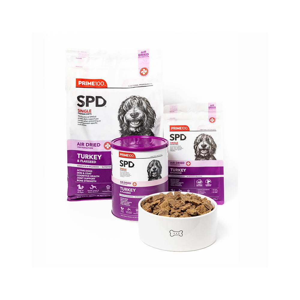 PRIME100 SPD Air Dried Turkey & Flaxseed Dog Food