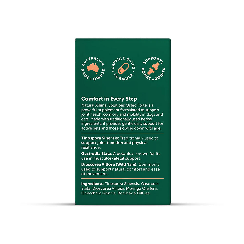 NAS NATURAL ANIMAL SOLUTIONS Osteoforte 60Caps