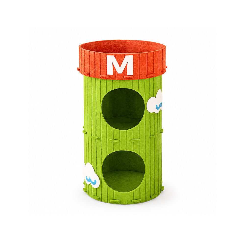 Creative Mario Block Cat Bed Semi-Enclosed Indoor House