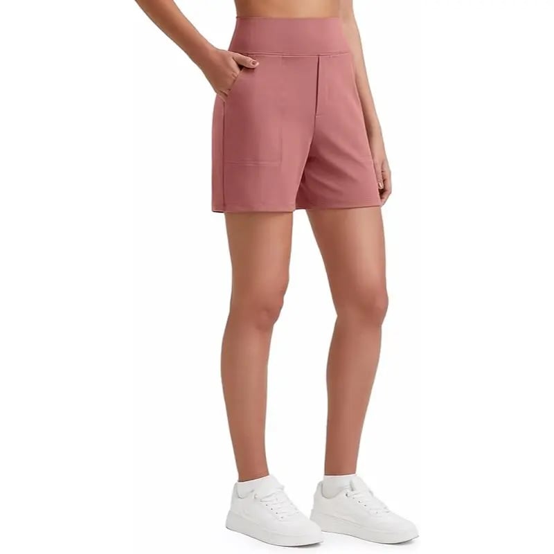 ⏳HOT SALE 70% OFF🔥 Women's High-Waist Bermuda Shorts with Pockets 🎯 | Running Yoga Casual Activewear 😎 | Buy 2 FREE Shipping – UK Stock! 🇬🇧