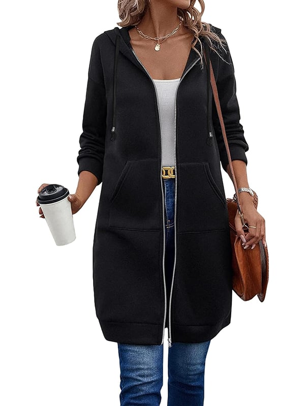 🌸LAST DAY - 50% OFF🥰Women Casual Zip up Fleece Hoodies