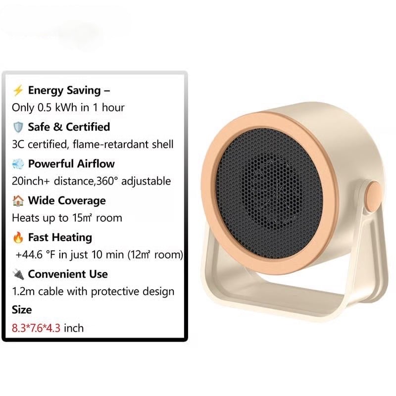 ♨️LAST DAY SALE 70% OFF!!⚡50K+ SOLD!❄️2026 Portable Instant-Heat Heater – Outdoor & Desktop Mini Radiator