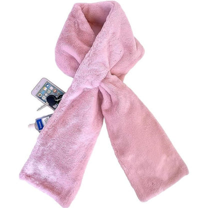 🎅Christmas Special Deals £9.99!!⚡50K+ SOLD!🧣Ultra-Soft Faux Fur Pull-Through Scarf with Secret Zipper Pocket