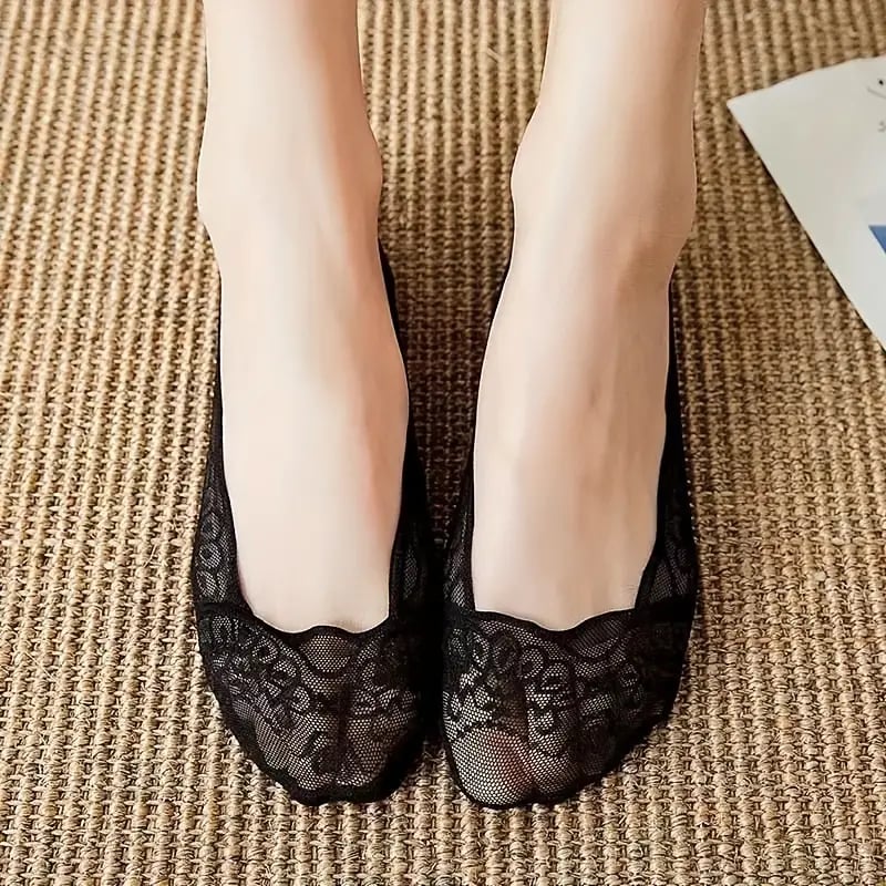 (🎁2024 Hot Sale🎁)🧦 Lace No Show Liner Socks for Women