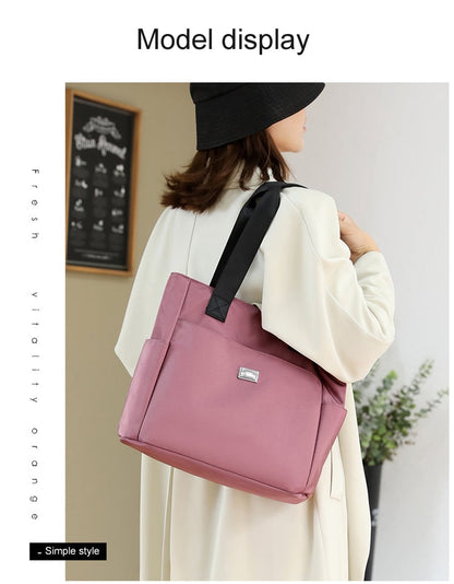 ⏰Hot Sale-2024 Large Capacity Waterproof Multi Pocket Nylon Shoulder Bag👜