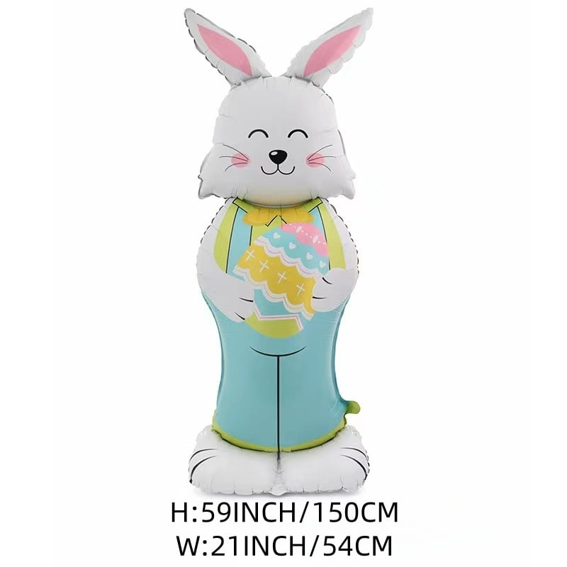 🎁EASTER SALE – £5.99!!🐰🎉Giant 3D Standing Bunny Balloon Self-Supporting Festive Cheer