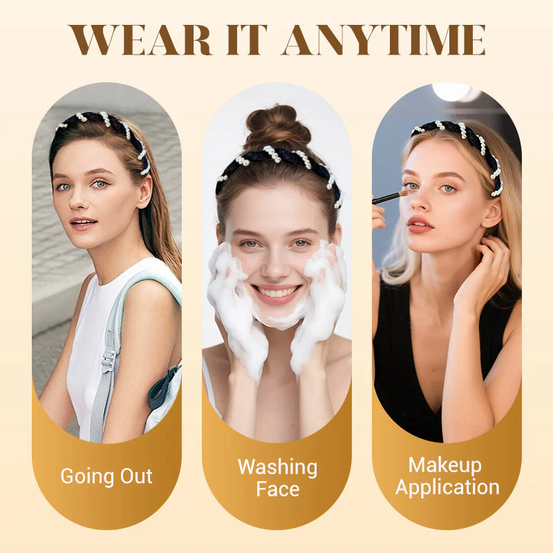 💥Only £2.2 each💥Vintage High Cranium Artificial Pearl Hairband