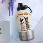 Property Of Photo - Personalized 30oz Water Bottle With Pet Bowl