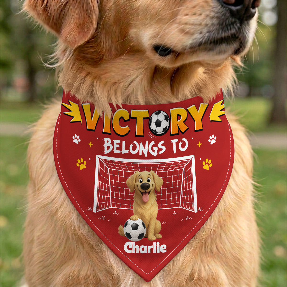 Victory Belongs To - Personalized Pet Bandana